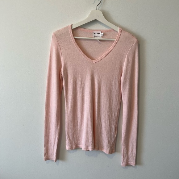 Anthropologie Long Sleeve Pink Knit Tee - Picture 10 of 10